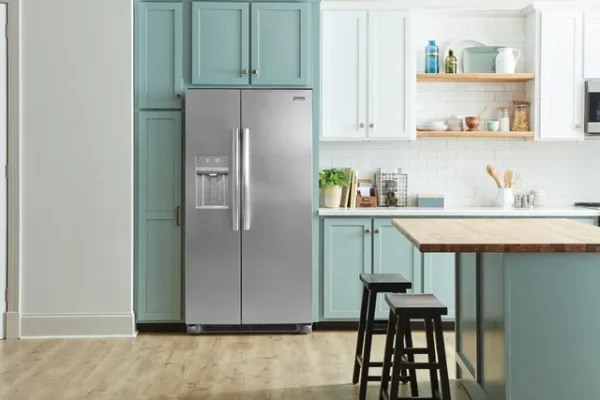 frigidaire® 22.3 cu. ft. white side by side refrigerator with eventemp™ cooling system