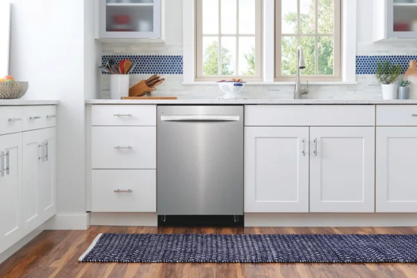 whirlpool® 24 in. fingerprint resistant stainless steel top control built in dishwasher with third level rac