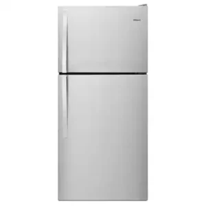 whirlpool® 18 cu. ft. white top freezer refrigerator with flexi slide bin