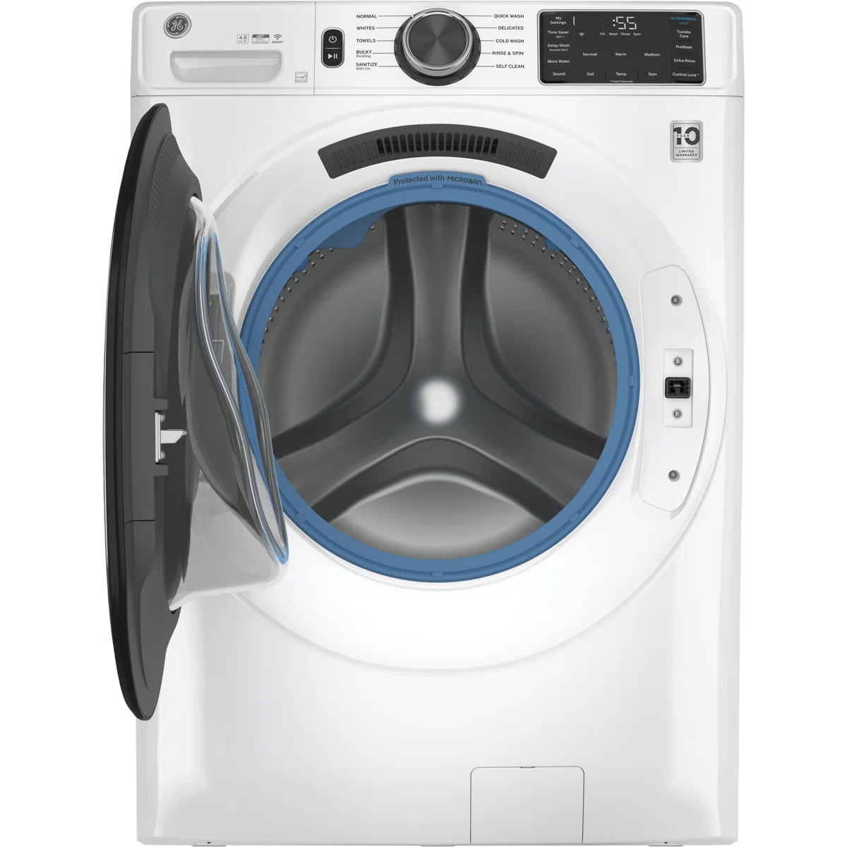 GE Appliances Smart 4.8 cu. ft. Energy Star Front Load Washer GFW550SSNWW - Image 4