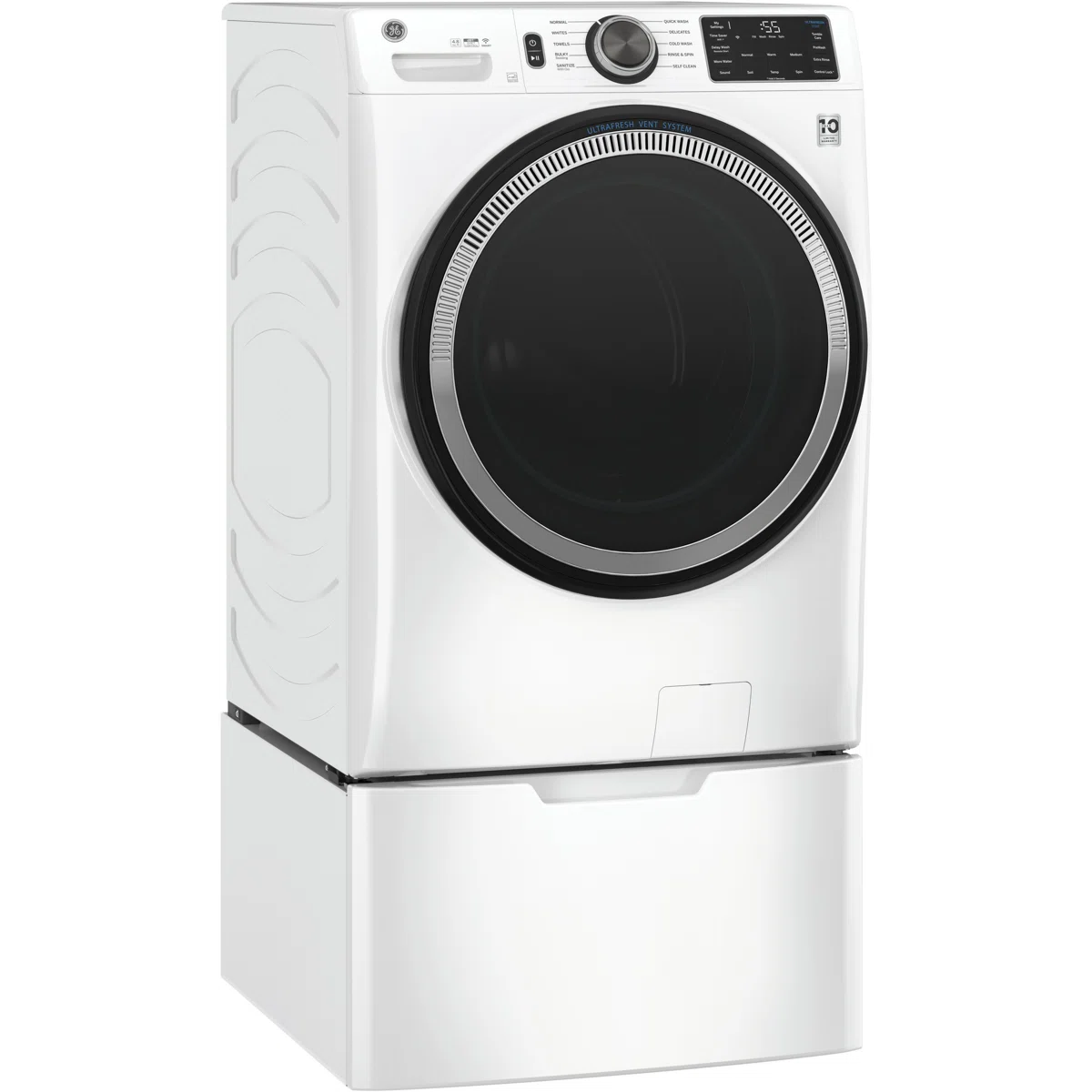 GE Appliances Smart 4.8 cu. ft. Energy Star Front Load Washer GFW550SSNWW - Image 3